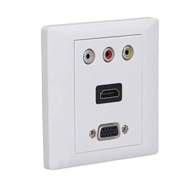 Imagem de Painel de cabo de rede, painel de armazenamento de cabo de tomada de parede alta estabilidade para casa para transmissão de áudio