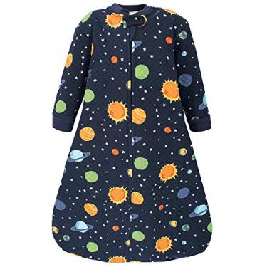 Imagem de Hudson Baby Saco de dormir unissex premium acolchoado de manga comprida e cobertor usável, Sistema solar, 12-18 meses