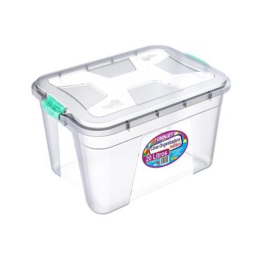 Imagem de Caixa Organizadora Multiuso 20 Lt Uninjet Transparente