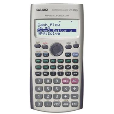 Imagem de Calculadora Financeira Casio Digital Fc-100V - Cinza