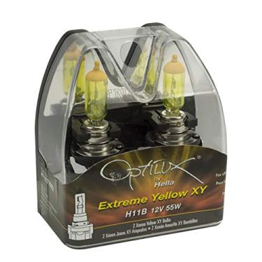 Imagem de HELLA Lâmpadas de halogêneo amarelo-xenon H71071552 Optilux XY Series H11B, pacote com 2