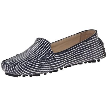 Imagem de Cole Haan Mocassim Veneziano Feminino Cary, Blazer azul/branco com estampa de cobra, 7