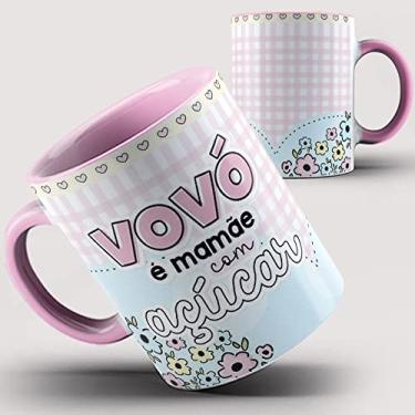 Imagem de Caneca Rosa Vovó Mãe com Açúcar 63ia