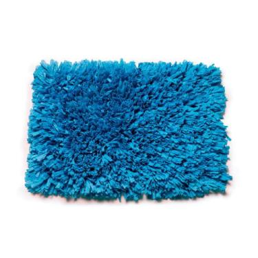 Imagem de Tapete De Banheiro Retangular Vizapi Satara Vz1130 50X80cm Azul Turque