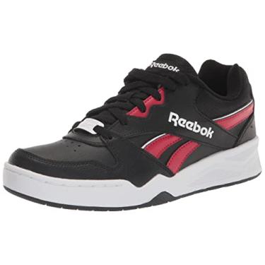 Imagem de Reebok Tênis masculino Royal Bb4500 Low2, Preto/flash vermelho/branco, 4