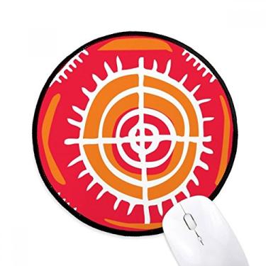 Imagem de DIYthinker Totems do México Alvo Mouse Pad Civilização Antiga Desktop Tapete Redondo para Computador