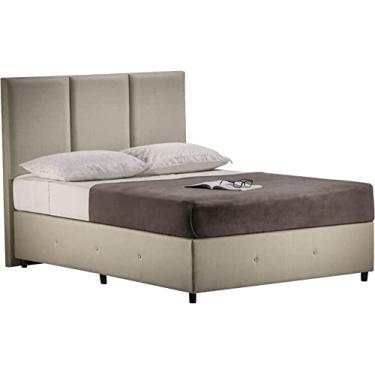 Imagem de Cama Ferrara - Escolha seu tecido preferido (Linho Marrom, King)