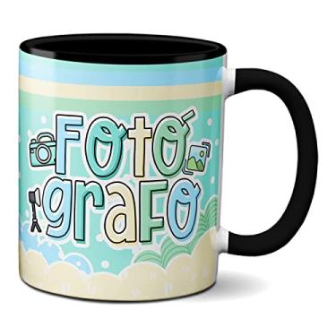 Imagem de Caneca Fotografia Câmera Fotógrafo Presente Criativo Fofo (Preta)