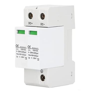 Imagem de Disjuntor Miniatura DC 1000V 40KA, Protetor contra Surtos, Dispositivo de Proteção para de Energia Fotovoltaica Branco (2P)