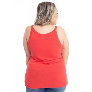 Imagem de Regata Plus Size Camisa Blusa Alcinha Atacado Feminina Verão - Vtm