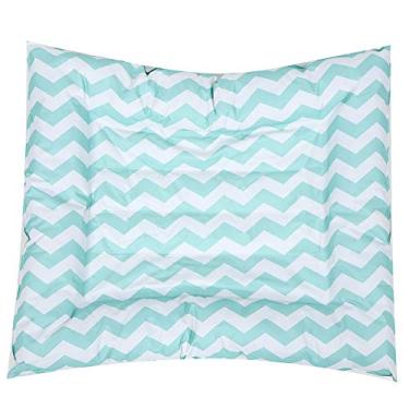 Imagem de OKJHFD Branco Verde Gel Quadrado Almofada de Gelo para Animais de Estimação Almofada de Resfriamento À Prova D' Água Almofada de Redução de Temperatura para Cães Gatos, 66 x 57 cm/25,98 x 22,44 pol.