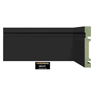Imagem de Rodapé MDF 1002 Resistente a Umidade Black Moldufama 2,4 m - Preto