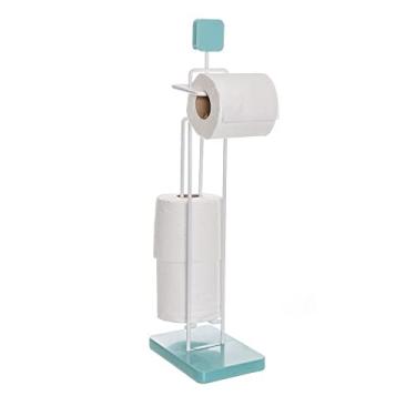 Imagem de Papeleira Simples De Chao Com Reserva De Papel Metaltru Branco com Menta