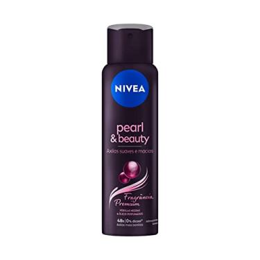 Imagem de NIVEA Desodorante Antitranspirante Aerossol Pearl & Beauty Fragrância Premium 150ml - Proteção prolongada de 48h, antitranspirante, óleos perfumados, fórmula com extrato de pérolas negras, maciez e suavidade, fragrância premium