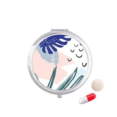 Imagem de Caixa de comprimidos Heaven Abstract Plants Art Pattern Pocket Medicine Storage Box Dispenser recipiente