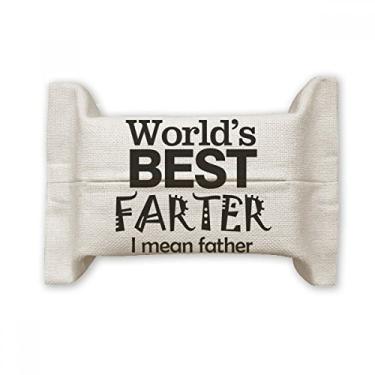 Imagem de Bolsa de linho de algodão com a frase Best Father para o Dia dos Pais