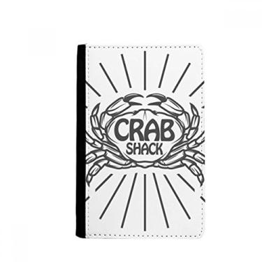 Imagem de Porta-passaporte Notecase Burse com desenho de caranguejo, organismo marinho, porta-cartões