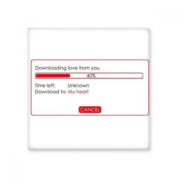 Imagem de Decalque brilhante de azulejo de cerâmica para download do seu amor, pedra adornada de tijolos esmaltados