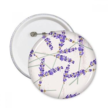 Imagem de Decoração de pintura de plantas com flores de lavanda, broches, decoração de roupas, 5 peças, presente