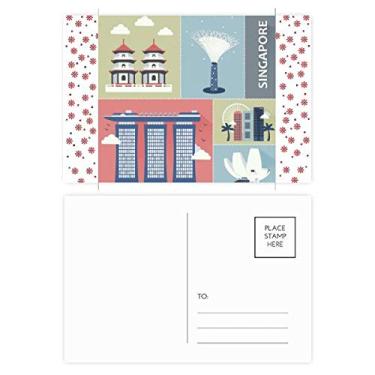 Imagem de Cartão postal Cingapura arranha-céus com focos famosos, Natal, Natal, celebração, cartão postal Bênção