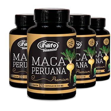 Imagem de Kit Maca Peruana Premium Pura 480-4 frascos de 120 Capsulas Unilife