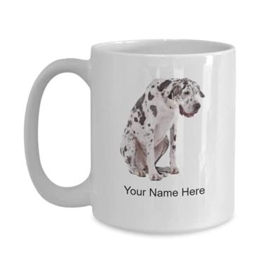 Imagem de Caneca Great-dane personalizada – Caneca de café para amantes de grandes dane – Caneca personalizada de cachorro Great-dane – Caneca de café de 425 g