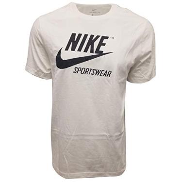 Imagem de Camiseta masculina com logotipo da Nike Futura Sportswear (GG, branca)