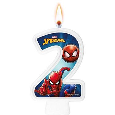 Imagem de Vela Numeral Spider Man Animacao Numero 2 01 Un.