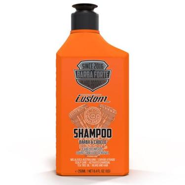 Imagem de Shampoo Barba E Cabelos Mistos Custom Com Carvão Ativado 250ml Barba F