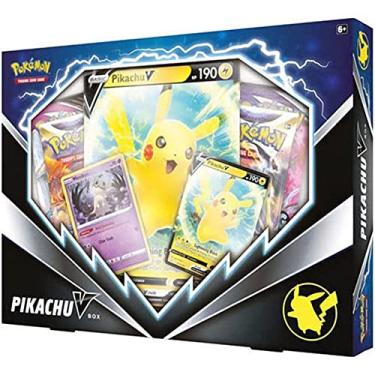 Imagem de Pokemon TCG Pikachu V Booster Box - 4 Booster Packs + Promo!