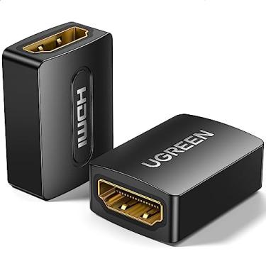 Imagem de UGREEN Acoplador HDMI 2 pacotes, 4K @ 60 Hz Adaptador HDMI fêmea para fêmea Extensor HDMI 2.0 para cabos HDMI Conector HDMI 3D compatível com HDTV Roku TV Stick Chromecast Nintendo Switch Xbo