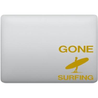 Imagem de Adesivo De Notebook Gone Surfing Surfista - Melhor Adesivo