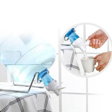 Imagem de Bebedouros 1pc eco friendly plástico pequeno portátil camping casa invertida dispensador de água tampa protetora contra poeira
