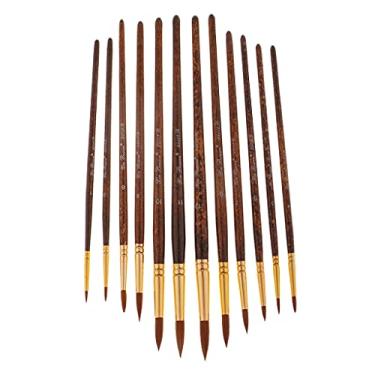 Imagem de NC Conjunto de Pincéis Redondos para Pintura Acrílica 12 Unidades