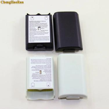 Imagem de ChengHaoRan 1-2PCS Branco Preto Bateria Shell Capa Da Caixa Para Xbox 360/xbox360 Controlador Sem