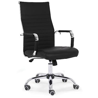 Imagem de Cadeira de Escritório Moob Chicago Presidente Giratória Com Encosto Prolongado e Função Relax Preta