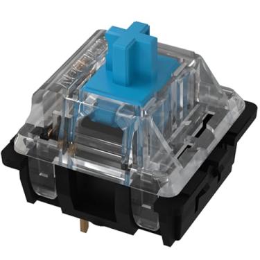 Imagem de GATERON Interruptores de teclado KS-8, LED de furo passante de 5 pinos, compatível com teclado mecânico MX (35 peças) (azul)