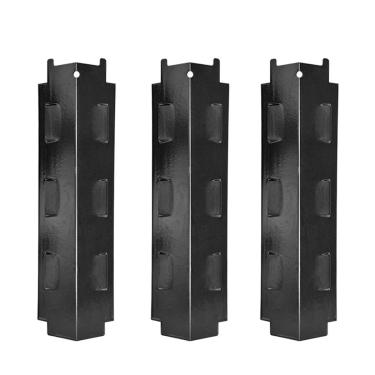 Imagem de YIHAM KP734 barraca de aço de porcelana, escudo para churrasco, capa de queimador, difusor de chamas, peças de substituição para churrasqueira a gás para Char-Broil, Kenmore, Thermos, Master Forge, 14 5/8 polegadas x 4 1/4 polegadas, conjunto de 3