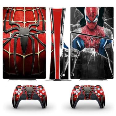 Imagem de PEYANZ Película de vinil compatível com PS5 Slim (edição de disco) | Impressão HD, resistente a arranhões, aplicação sem bolhas