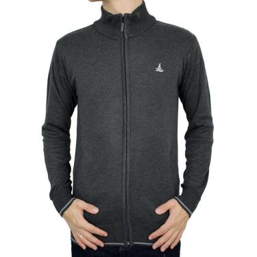 Imagem de Blusa Masculina Lucky Sailing Tricot Cinza Mescla - 95032-Masculino