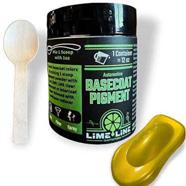 Imagem de LiME LiNE Base Coat Maker Pigmento em pó, grau automotivo, base metálica amarela pérola