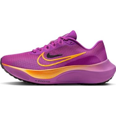 Imagem de Nike Tênis de corrida feminino Zoom Fly 5 (DM8974-502, violeta hiper/preto/laranja laser), Hyper Violet/Preto/Laranja Laser, 38