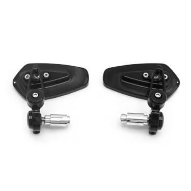 Imagem de Saihisday CNC Preto Guiador Retrovisor Espelho de Motocicleta Guiador Alumínio Corrida Motocicleta Superfície Universal Anti-reflexo