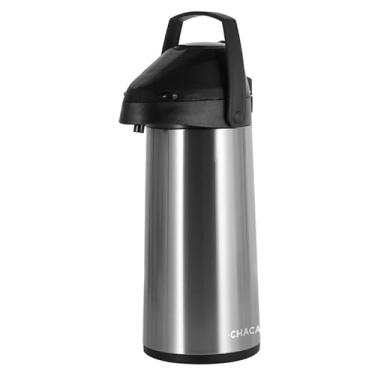 Imagem de Garrafa Térmica Chacá 1,5 Litros, Corpo em Aço Inox, Ampola de Vidro, Trava de Segurança
