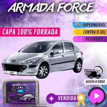 Imagem de Capa Cobrir Carro PEUGEOT 307 HATCH 100% Forrada Armada Force 100% Imp