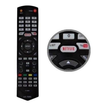 Imagem de Controle Remoto para TV CT-8063 Smart Led 40L5400 - Lelong LE-7093