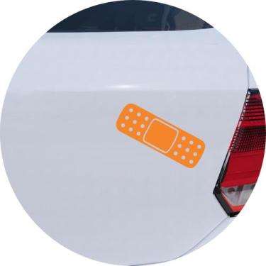 Imagem de Adesivo de Carro Band Aid Curativo - Cor Amarelo - Melhor Adesivo, Lar