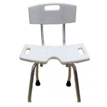 Imagem de Cadeira Banho Encosto Obesos, Idosos Até 170 Kilos- Banco - Alo Ortope