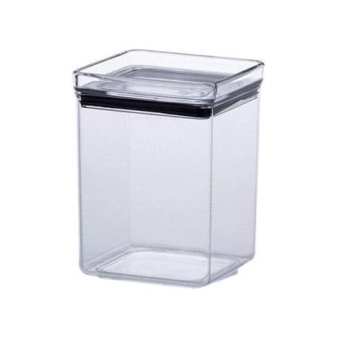Imagem de Pote Hermético Quadrado Lumini Empilhável 1000 Ml 1162 C 10 Cm X L 10 