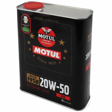 Imagem de Óleo Lubrificante de Motores Clássicos Carros Antigos Lata Motul Classic 20w50 2 Litros